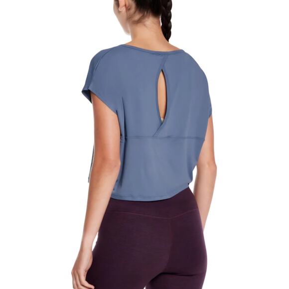 KYODAN WOMEN'S BLUE ARIA CREWNECK TOP (PETITE SMALL) STYLISH & COMFORTABLE - Picture 10 of 10